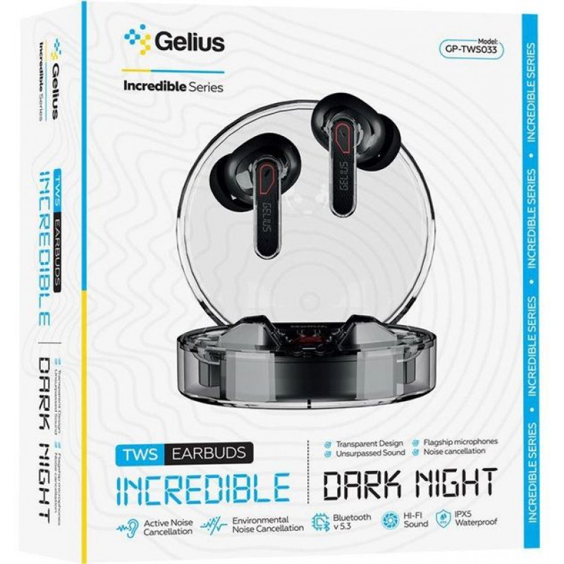 Навушники Gelius Incredible GP-TWS033 Dark Night