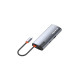 USB хаб (док-станція) СolorWay USB-C 5-в-1 Type C PD 100W/USB3.0х3/HDMI 4К