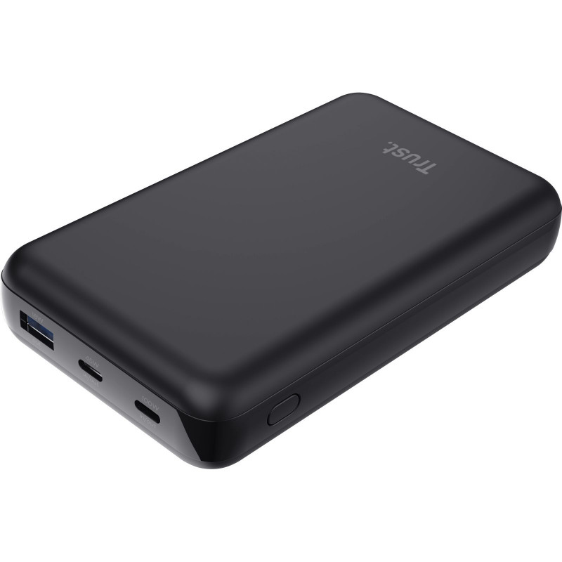 Акумулятор портативний літій-іонний power bank Trust Laro, 20000 мА·год, чорний 25240_TRUST