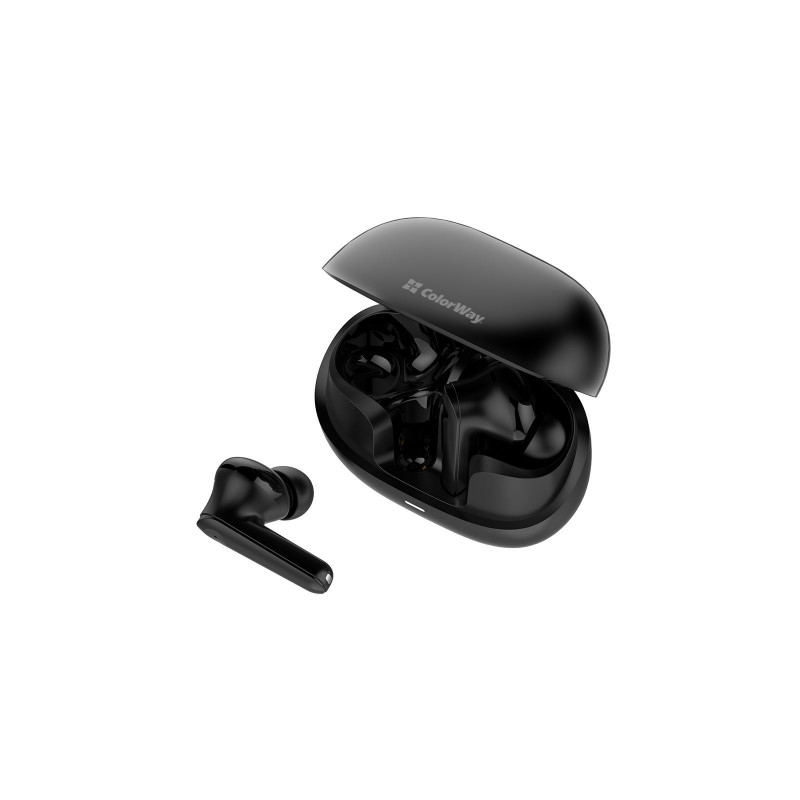 Навушники СolorWay Slim TWS-1 Earbuds Long Life чорний CW-TWS1BK1