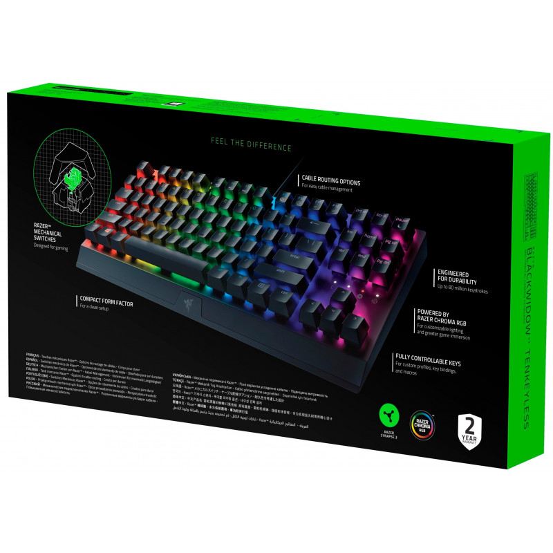 Клавіатура механічна Razer BlackWidow V3 TKL 87key RZ03-03490700-R3R1