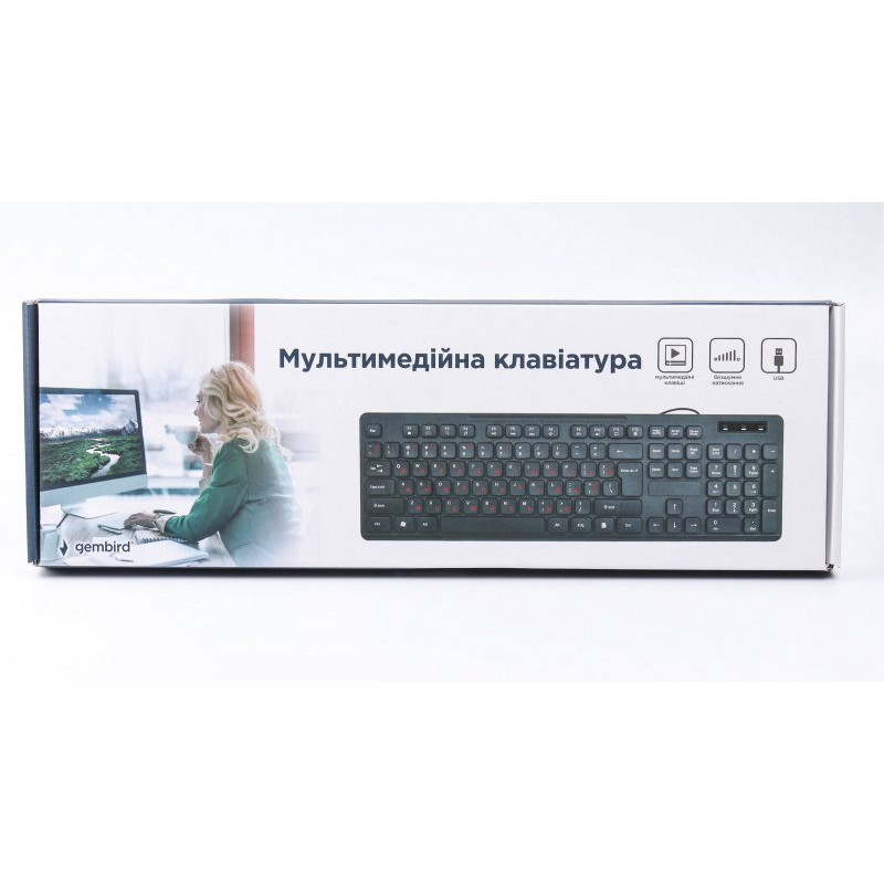 Клавіатура Gembird KB-MCH-04-UA,чорний