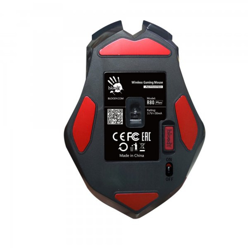 Миша ігрова A4-Tech Bloody R80 Plus, чорна з малюнком