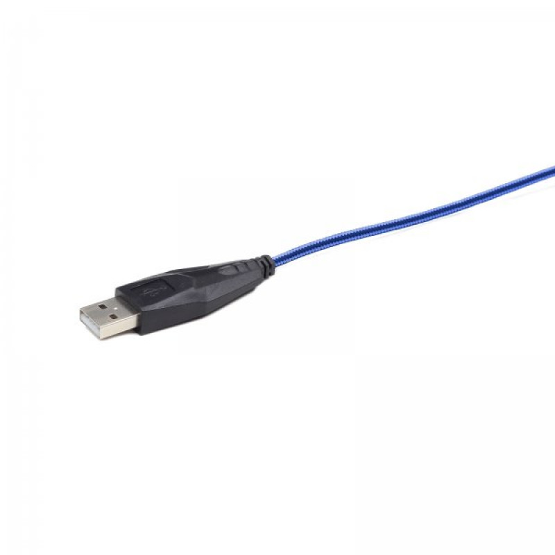 Ігрова миша Gembird MUSG-001-B, USB інтерфейс, синій