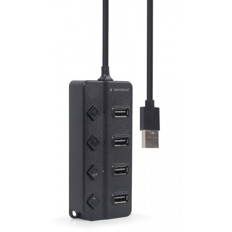 Хаб Gembird UHB-U2P4P-01 на 4 порти USB 2.0