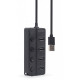 Хаб Gembird UHB-U2P4P-01 на 4 порти USB 2.0