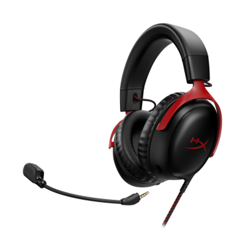 Гарнiтура HyperX Cloud III 3.5mm/USB-A/USB-C Black/Red 727A9AA