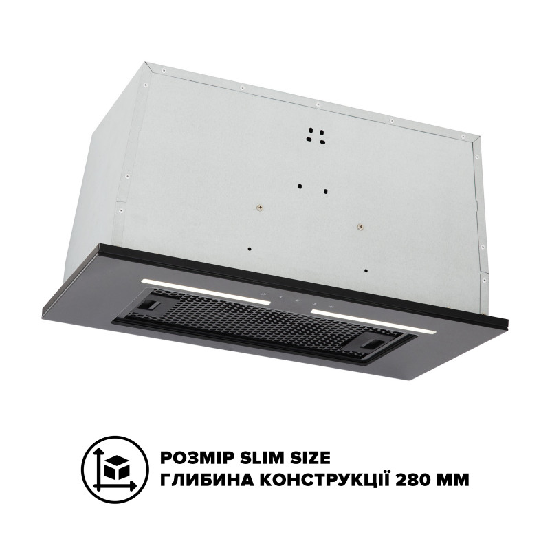 Витяжка INTERLINE SWAY BL A/60 GL/S повновбудована