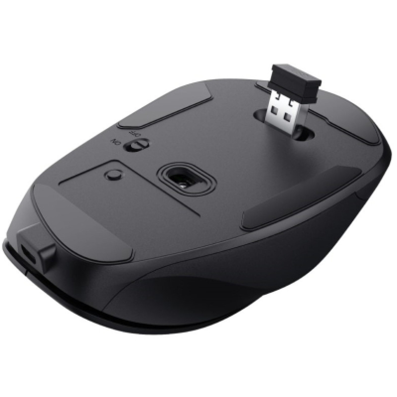 Миша Trust Fyda Rechargeable ECO, WL, Чорний 24727_TRUST