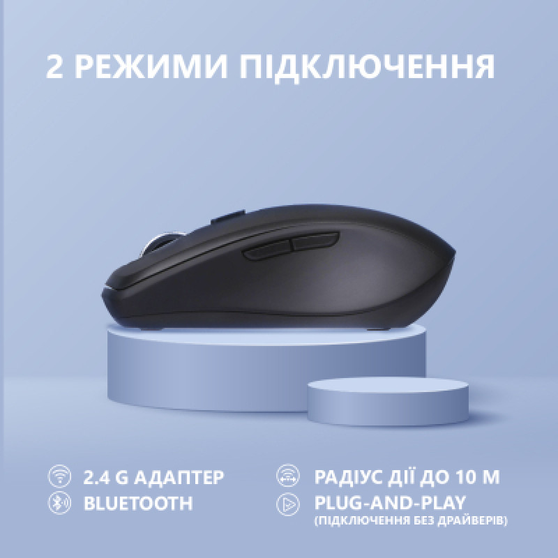 Миша 2E MF225 Silent WL BT Black