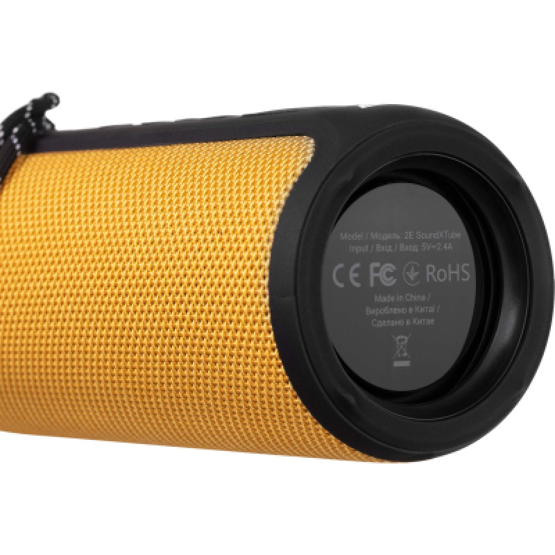 Акустична система 2E SoundXTube Wireless Waterproof Yellow