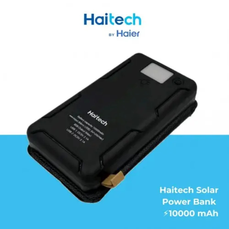 Зовнішній акумулятор Haitech HPB-S4 (10000mAh, сонячні батареї, захист від вологи)