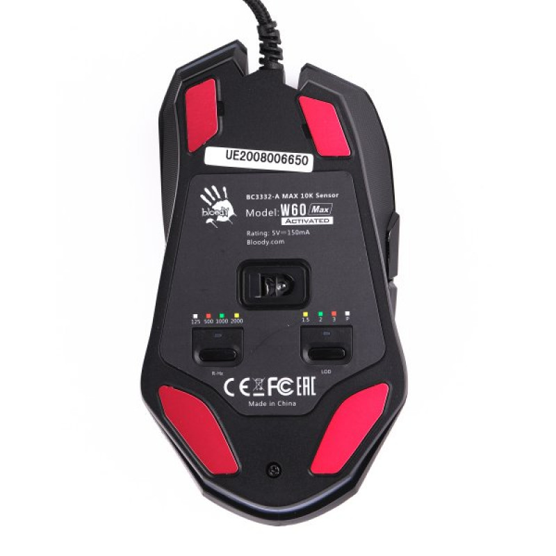 Миша ігрова A4Tech W60 Max Bloody,чорна,Bloody
