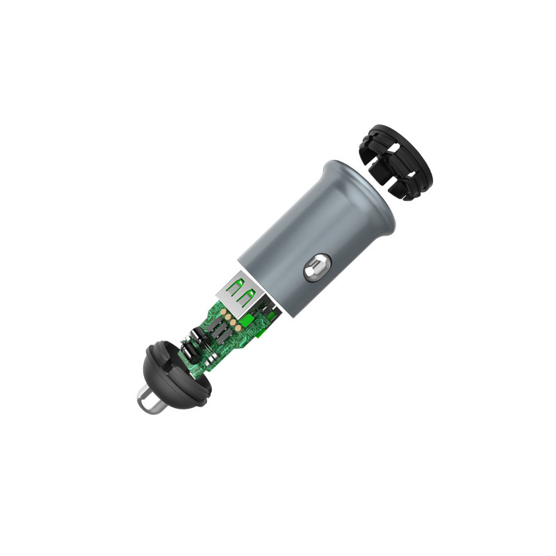 Авто зарядний пристрій Colorway 2USB Quick Charge 3.0 (36W) Gray (CW-CHA036Q-GR)