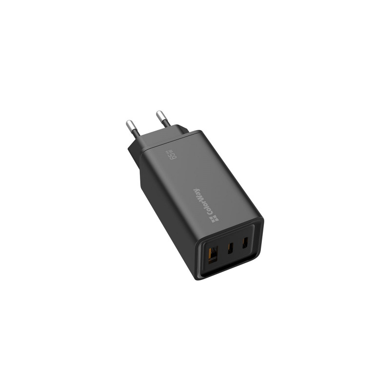 Зарядний пристрій Colorway GaN3 Pro Power Delivery (USB-A + 2 USB TYPE-C) (65W)