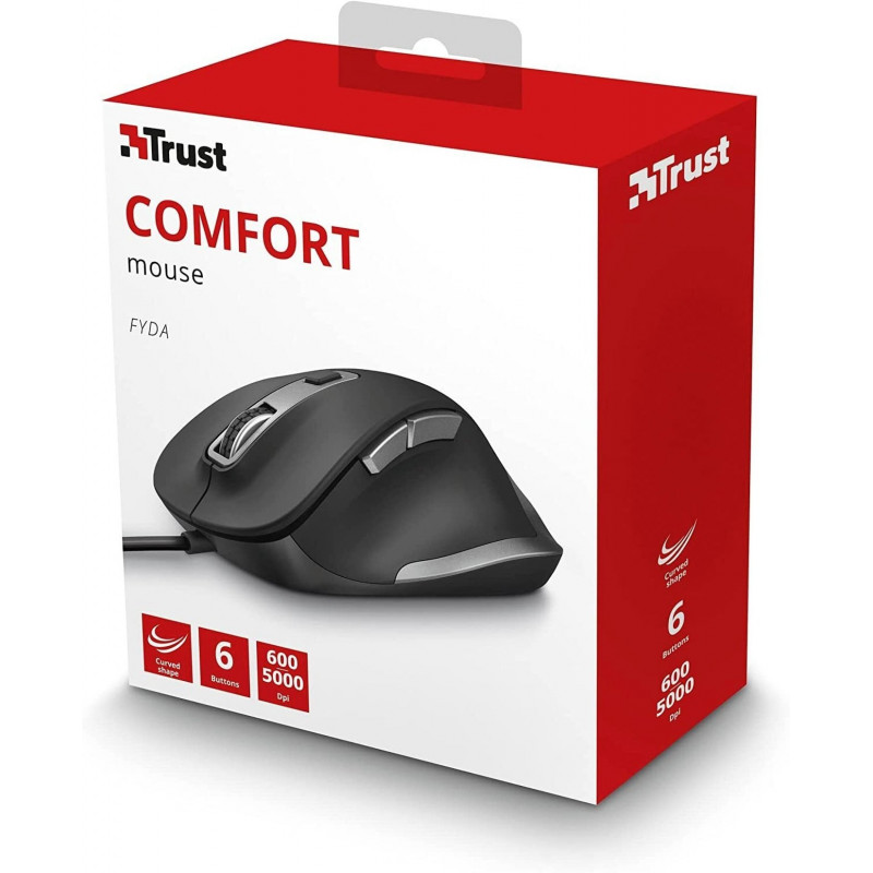 Миша Trust Fyda Comfortable ECO, USB-A, Чорно-сірий 24728_TRUST