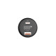 Авто зарядний пристрій Colorway Power Delivery PPS USB (USB-A + USB-C) (100W) Black