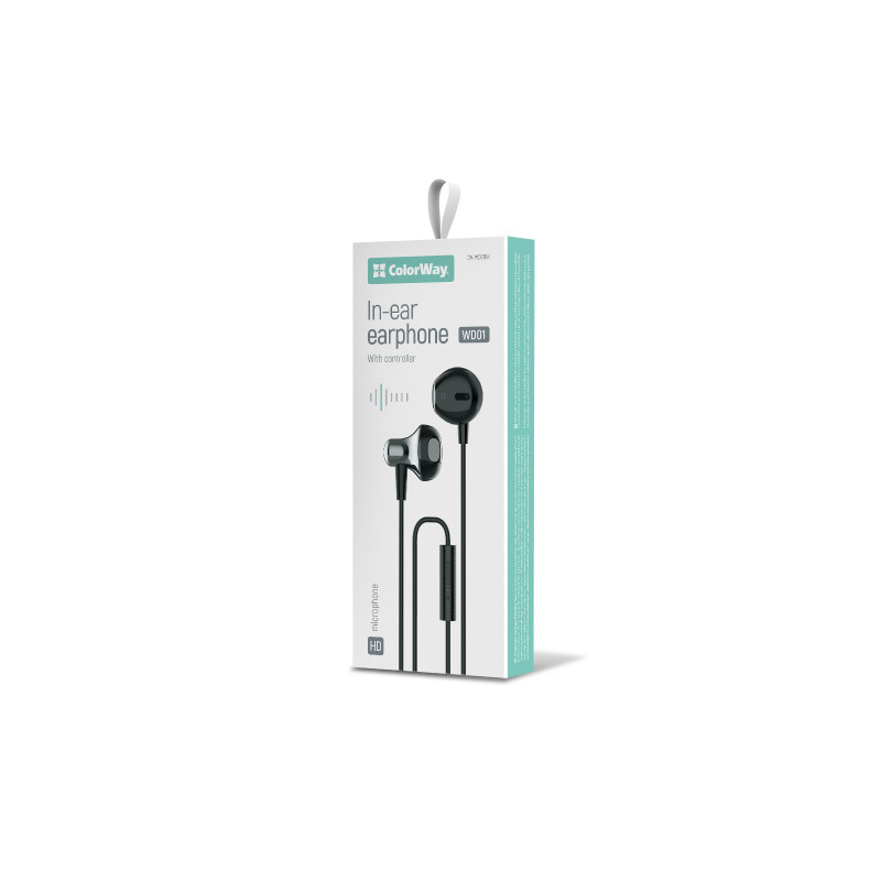 Навушники ColorWay 3.5 mm Wired Earphone Blast 1 Black