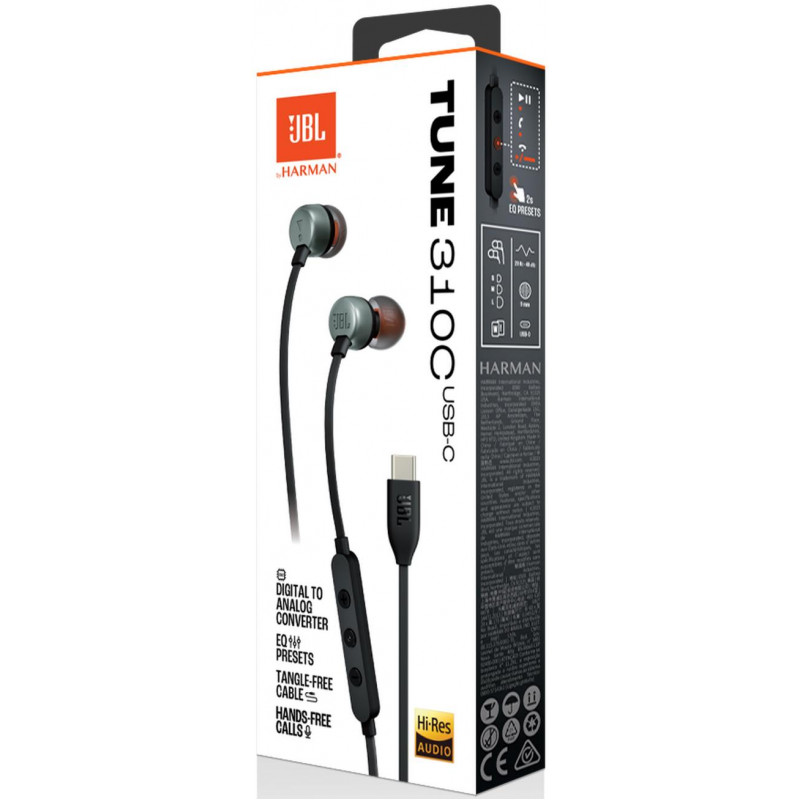 Навушники JBL T310C Black (JBLT310CBLK)