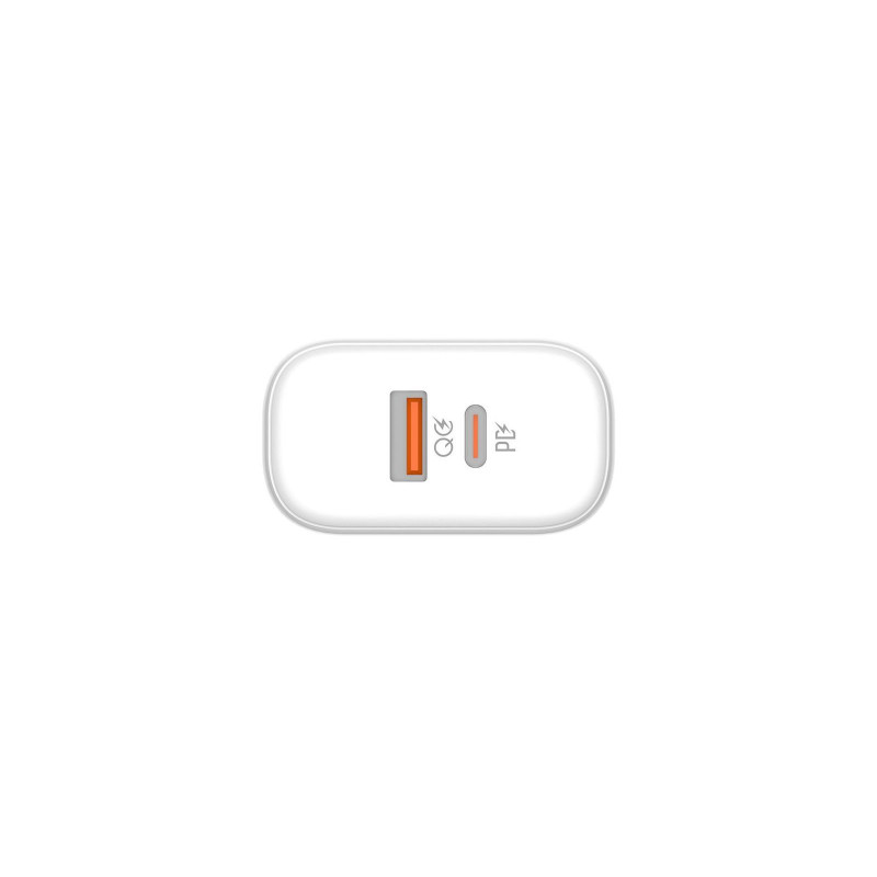 Мережевий зарядний пристрій Colorway Power Delivery Port PPS USB (Type-C PD + USB QC3.0) (45W) білий