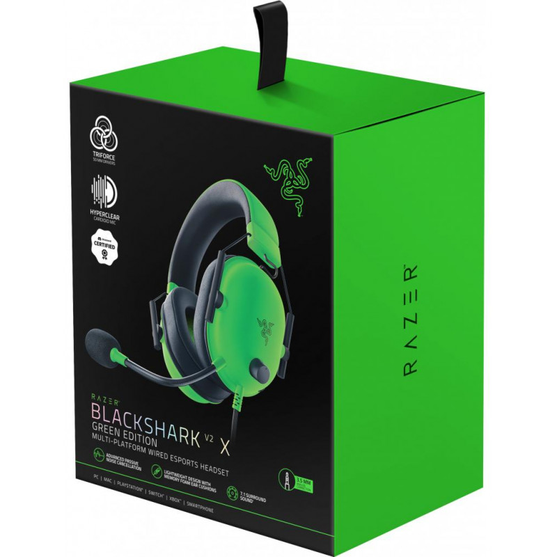 Гарнітура Razer Blackshark V2 X 3.5мм Green RZ04-03240600-R3M1