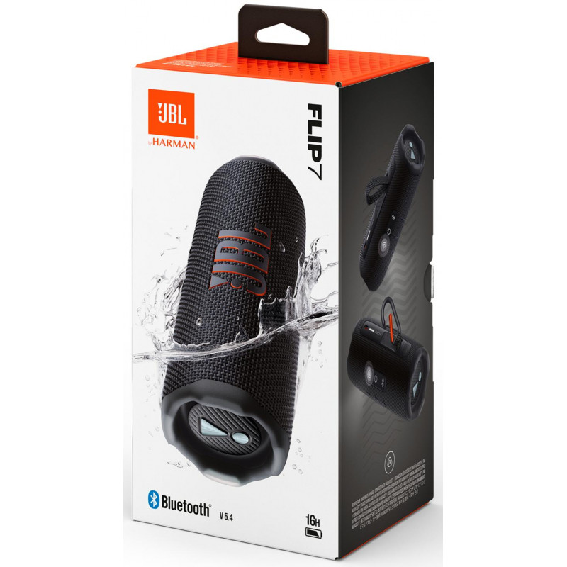 Портативна акустика JBL Flip 7 Black (JBLFLIP7BLK)