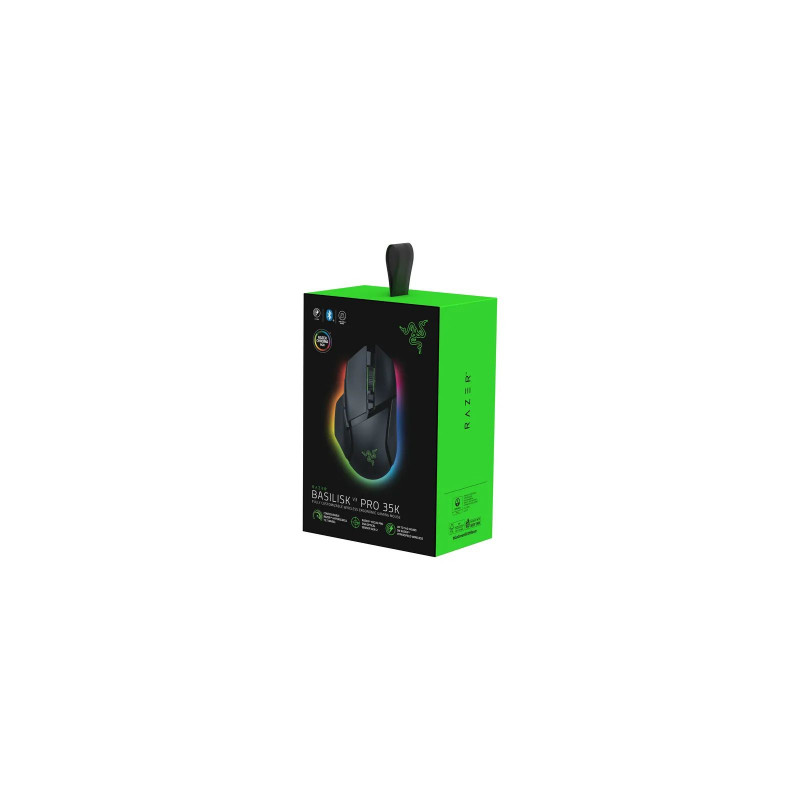 Миша Razer Basilisk V3 Pro 35K, RGB, USB-A/WL/BT, чорний RZ01-05240100-R3G1