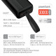 Power Bank ColorWay 30 000 mAh High-power 2(USB QC3.0 + USB-C Power Delivery 22.5W) Black