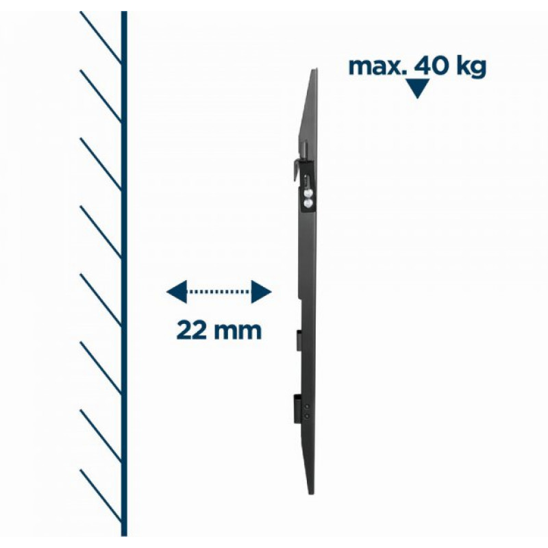 Настінний кронштейн Gembird WM-70F-02