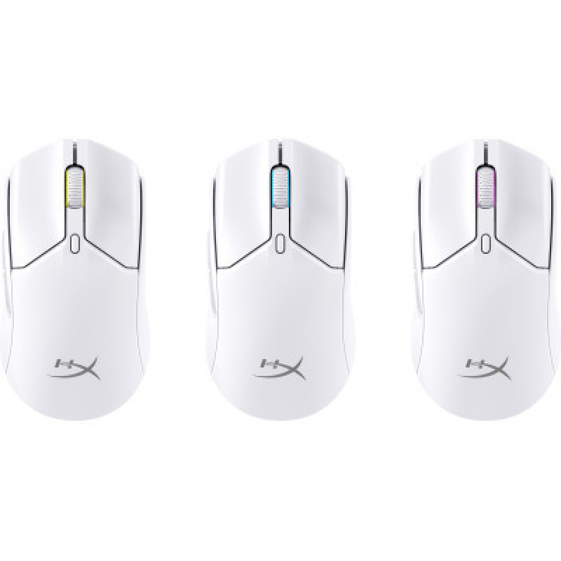Миша HyperX Pulsefire Haste 2 mini, RGB, USB-A/WL/BT, білий 7D389AA