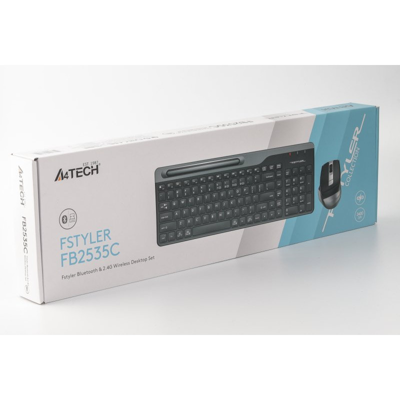 Комплект A4Tech Fstyler FB2535C клавіатура з мишою , USB,сірий