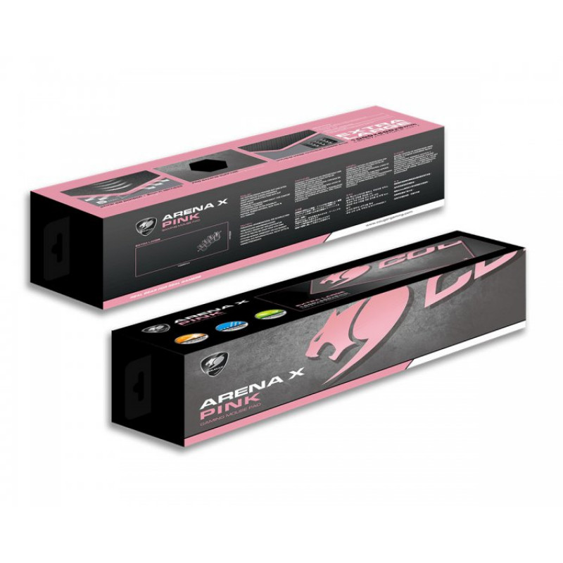 Килимок для миші Cougar Arena X, рожевий з малюнком.