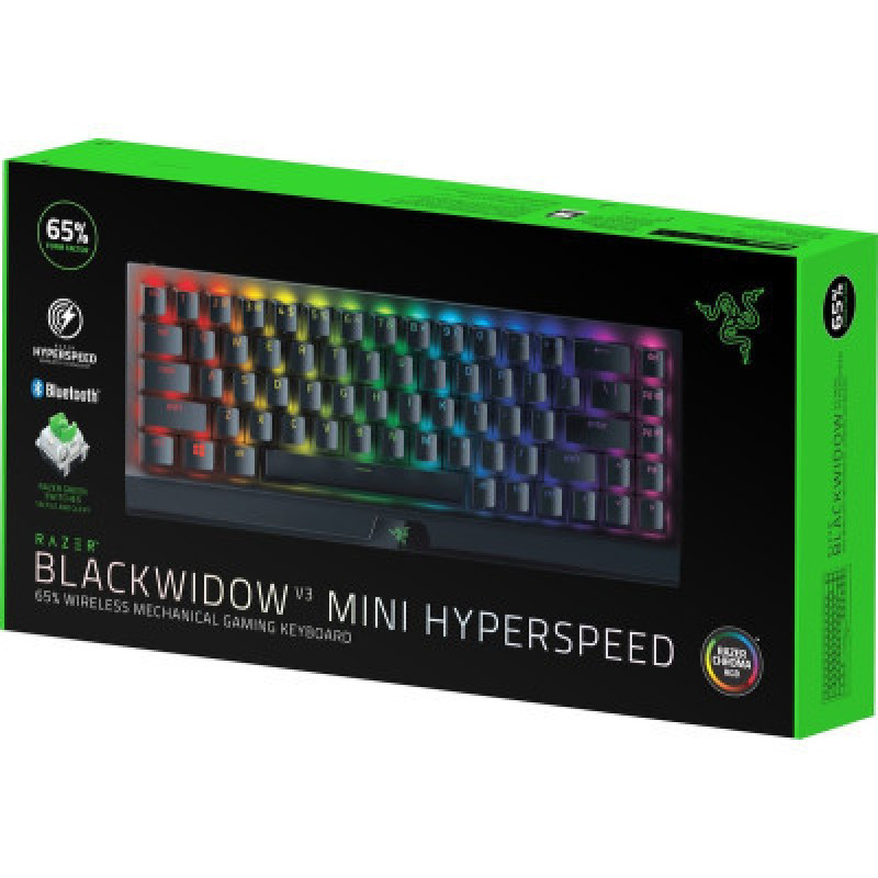 Клавіатура механічна Razer BlackWidow V3 Mini HyperSpeed Green Switch, чорний RZ03-03891600-R3R1