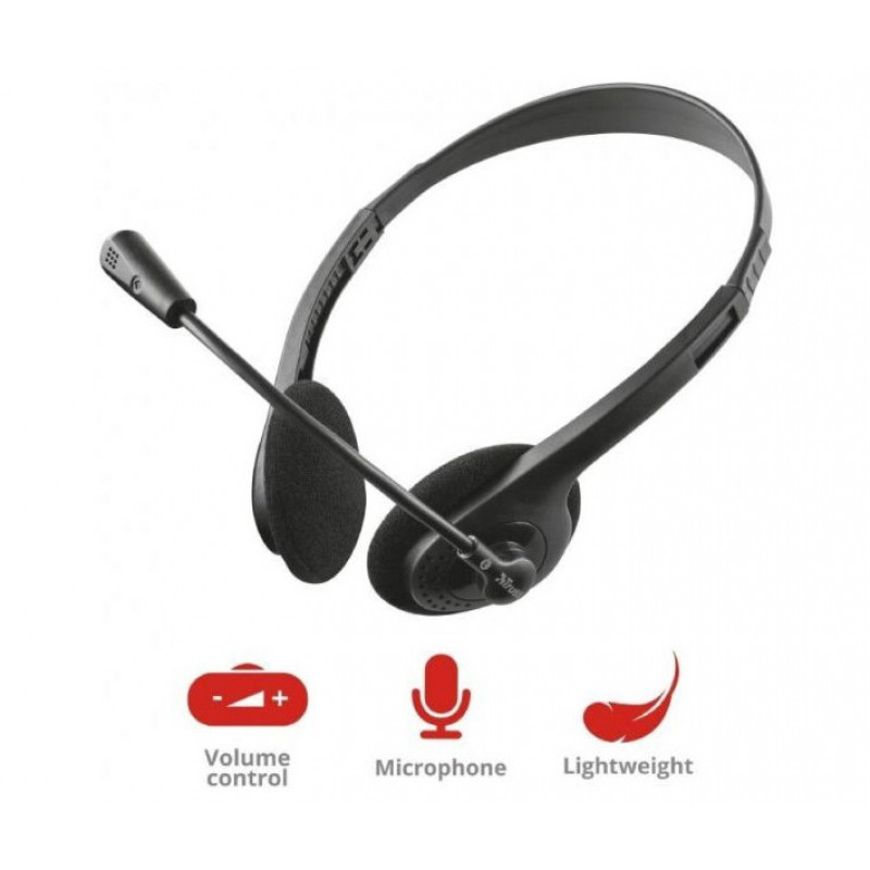 Гарнітура для ПК Trust Primo Chat 3.5mm Black 21665_TRUST