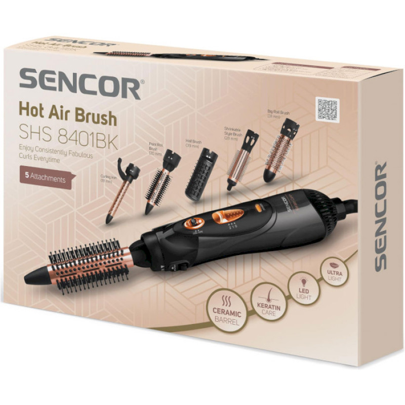 Фен-щітка SENCOR SHS 8401BK