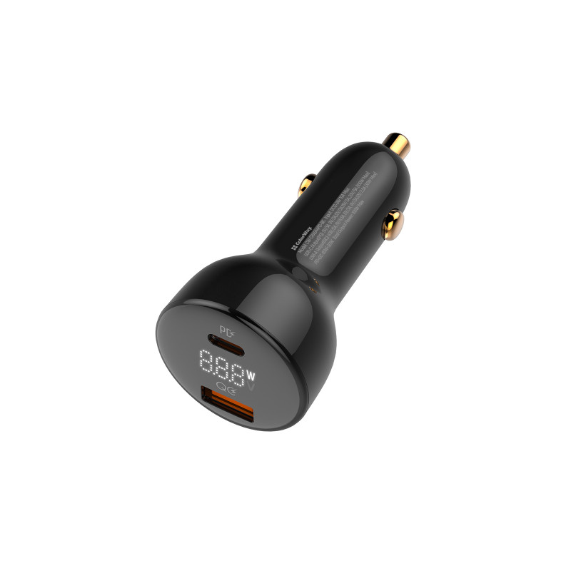 Авто зарядний пристрій Colorway Power Delivery PPS USB (USB-A + USB-C) (100W) Black