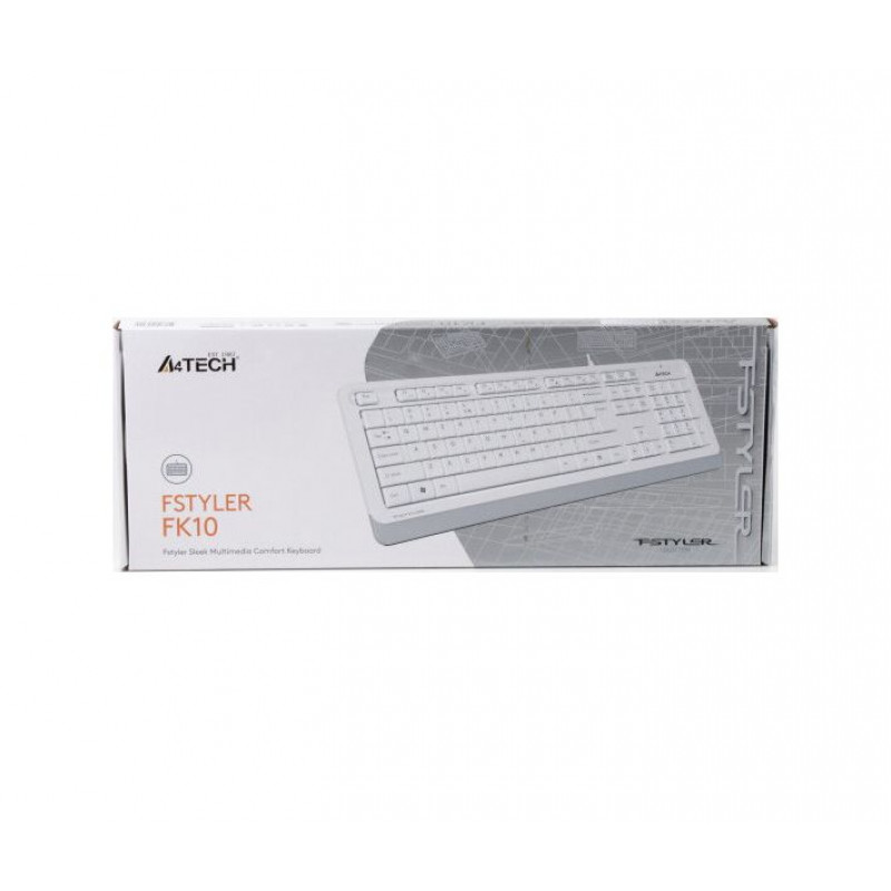 Клавіатура A4-Tech Fstyler FK10 White
