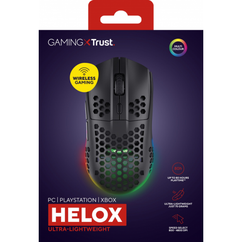 Миша Trust GXT 928 Helox, WL/USB-A, чорний 25307_TRUST
