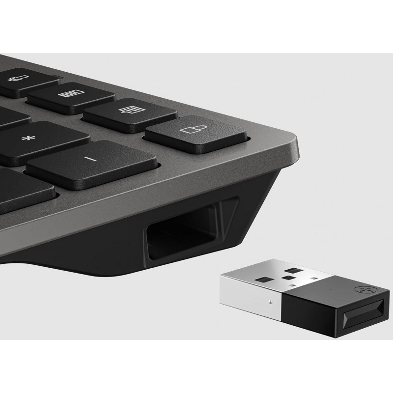 Клавіатура мембранна HP 720 Multi-Device Rechargeable, 109key, WL/BT, чорний 9T5B1AA