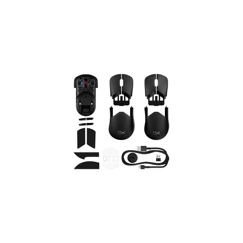 Миша HyperX Pulsefire SAGA PRO, RGB, USB-A/WL/BT, чорний A2PB2AA