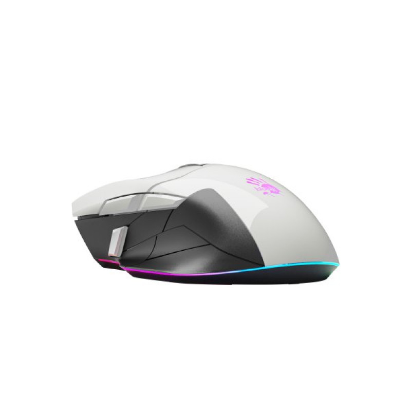Миша ігрова A4Tech W70 Max Bloody, білий+чорний, Bloody