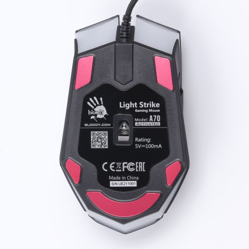Миша ігрова A4-Tech Bloody A70 Activated, чорна матова