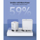Мережевий зарядний пристрій Choetech PD5006-EU-WH, USB-A/USB-С