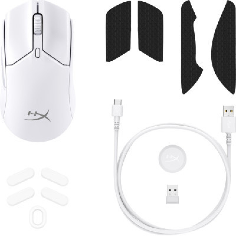 Миша HyperX Pulsefire Haste 2 mini, RGB, USB-A/WL/BT, білий 7D389AA