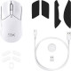 Миша HyperX Pulsefire Haste 2 mini, RGB, USB-A/WL/BT, білий 7D389AA