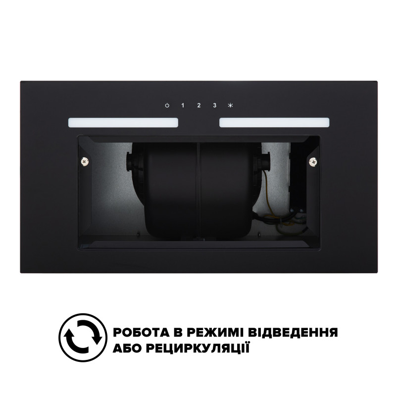 Витяжка INTERLINE SWAY BL A/60 GL/S повновбудована