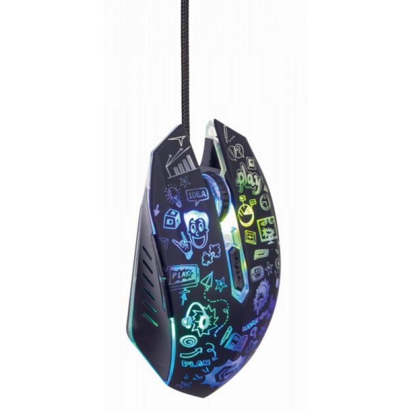 Миша MUS-6B-GRAFIX-01, USB інтерфейс, пiдсвiчування