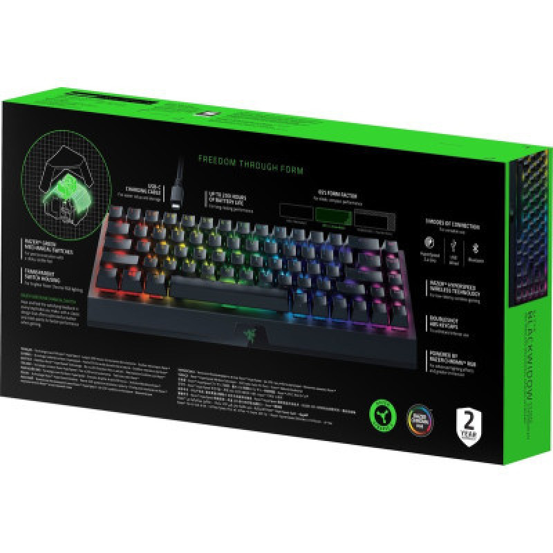Клавіатура механічна Razer BlackWidow V3 Mini HyperSpeed Green Switch, чорний RZ03-03891600-R3R1
