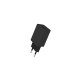 Мережевий зарядн. прист. Colorway 1USB Quick Charge 3.0 (18W) + cable Type C Black (CW-CHS013QCC-BK)