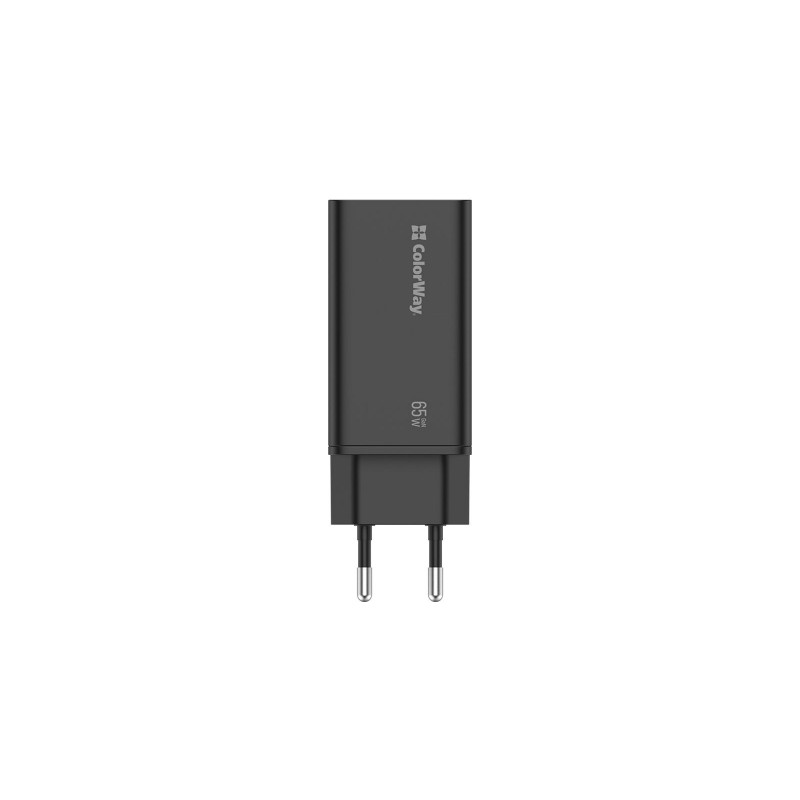 Зарядний пристрій Colorway GaN3 Pro Power Delivery (USB-A + 2 USB TYPE-C) (65W)